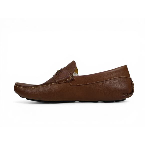 Massimo Matteo Bit Driver Loafer Mens 11 Cognac Leather Moccasin Slip On Luxury main image 12
